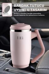 FİKA LUMİ DÖNER KULPLU TERMOS 1200 ML PUDRA
