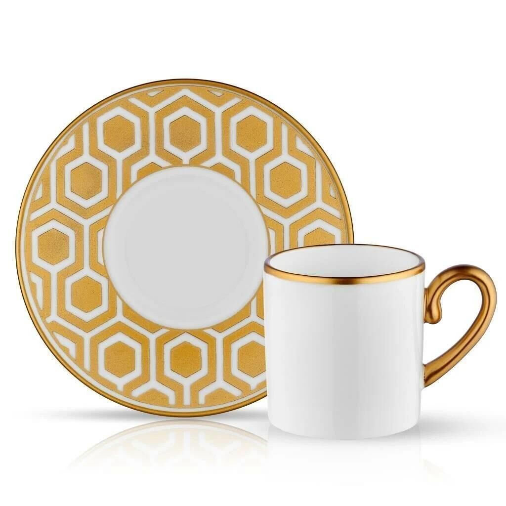 KOLEKSİYON EVA PETEK ALTIN KAHVE FİNCANI 1 KİŞİLİK