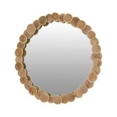 LAPENA AHŞAP YUVARLAK AYNA 60CM