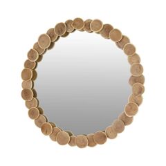 LAPENA AHŞAP YUVARLAK AYNA 60CM