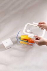 FİKA GLACE BEJ VAKUMLU SAKLAMA KABI 460 ML