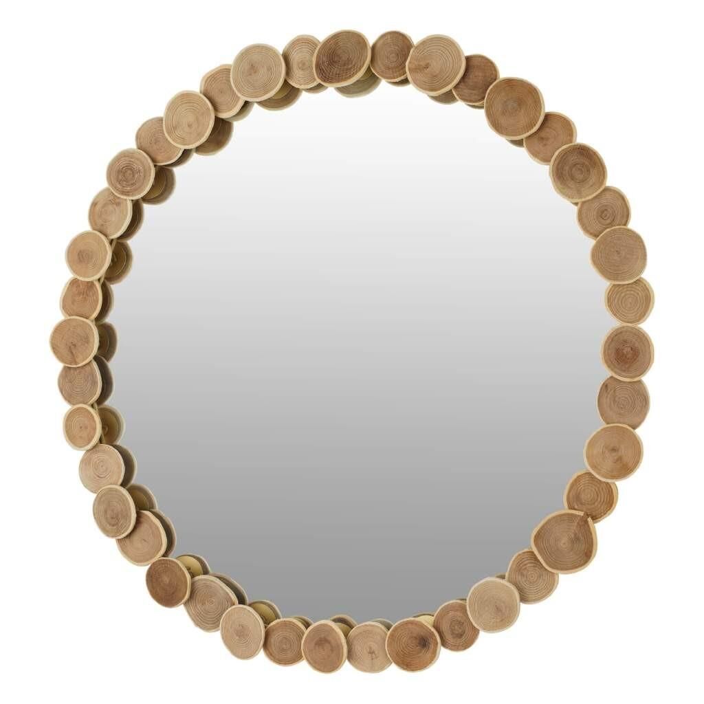 LAPENA AHŞAP YUVARLAK AYNA 80CM