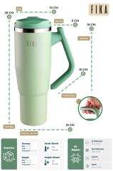 FİKA LUMİ DÖNER KULPLU TERMOS 1200 ML MİNT YEŞİLİ