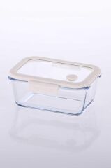 FİKA GLACE BEJ VAKUMLU SAKLAMA KABI 800 ML