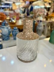 LYON KAHVE CAM VAZO 19X19X36CM