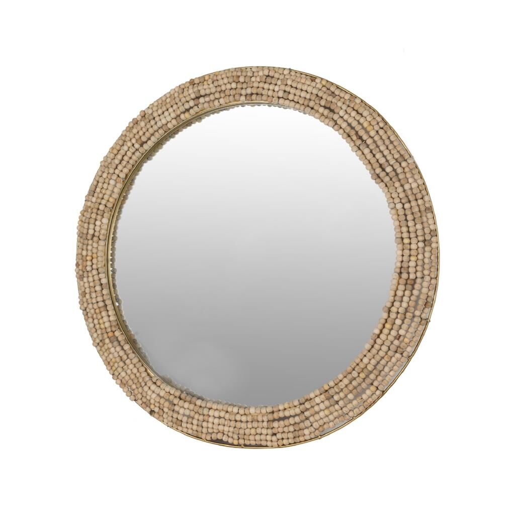 REVOLTA AHŞAP YUVARLAK AYNA 60CM