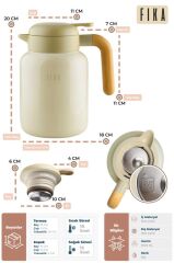 FİKA PAETA TERMOS 1300 ML BEJ
