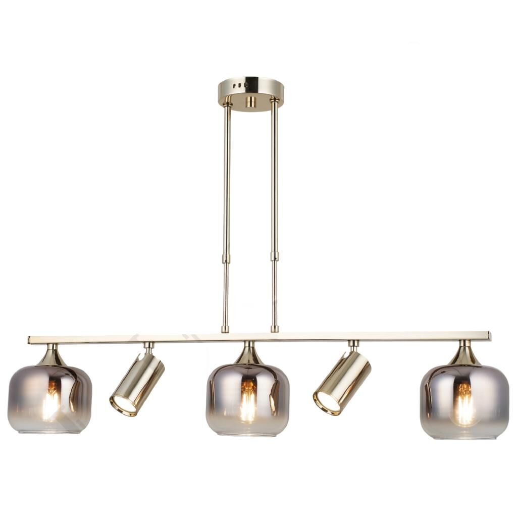 RAZNO ALTIN 3+2 SIRALI AVİZE 2XGU10+3XE27