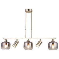 RAZNO ALTIN 3+2 SIRALI AVİZE 2XGU10+3XE27