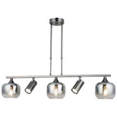 RAZNO KOBALT 3+2 SIRALI AVİZE 2XGU10+3XE27