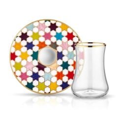 KOLEKSİYON DERVISH STAR BEYAZ ÇAY SETİ 1 KİŞİLİK