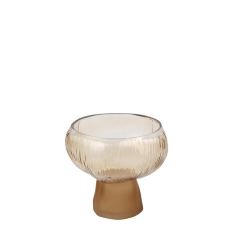 LYON KAHVE CAM AYAKLI KASE 24x25 CM