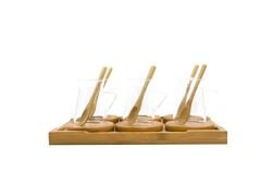 BAMBU TEPSİLİ 19 PARÇA ÇAY SETİ DESEN3