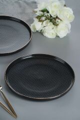 NORDIC TREND BLACK SERVİS TABAK