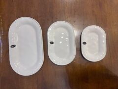 MILANO 3'LÜ KAYIK TABAK 33-26-20CM