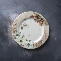 NOEL TEMALI TEKLİ PASTA TABAK 20CM