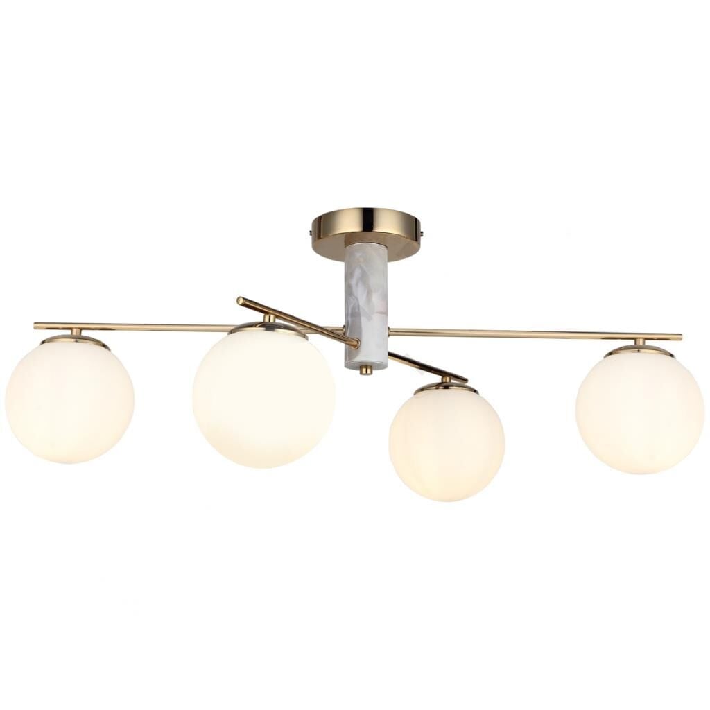 CEKA ALTIN MERMER 4'LÜ PLAFONYER AVİZE 4XE27