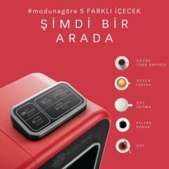 HATIR PLUS MOD 5IN 1 ÇAY VE KAHVE MAKİNESİ KIRMIZI