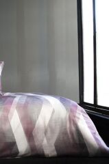 HELIX MÜRDÜM SATEN ÇİFT KİŞİLİK NEVRESİM TAKIMI