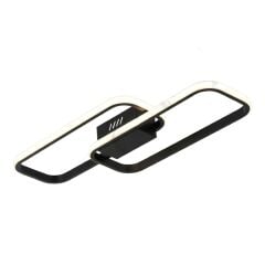 LUCAS SİYAH 2'Lİ LEDLİ PLAFONYER AVİZE 3000K