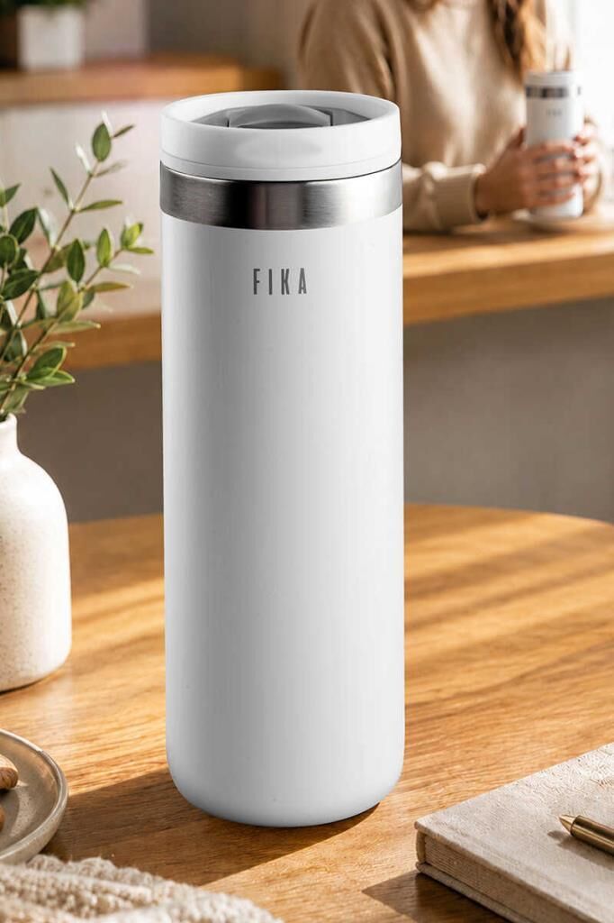 FİKA TAUKO TERMOS BARDAK 470ML BEYAZ