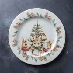 NOEL KIŞ TEMALI 6'LI SERVİS TABAK 26CM