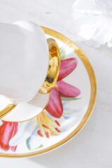 KALMIA PEMBE DESEN1 TEK KİŞİLİK TÜRK KAHVESİ FİNCANI