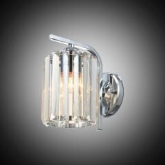DEANNA TEKLİ APLİK KROM AVİZE 1XE27