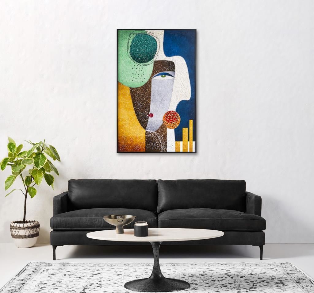 RENKLİ SOYUT TABLO 70X110CM