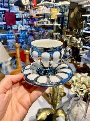 KARIUS GÜMÜŞ TEK KİŞİLİK TÜRK KAHVESİ FİNCANI