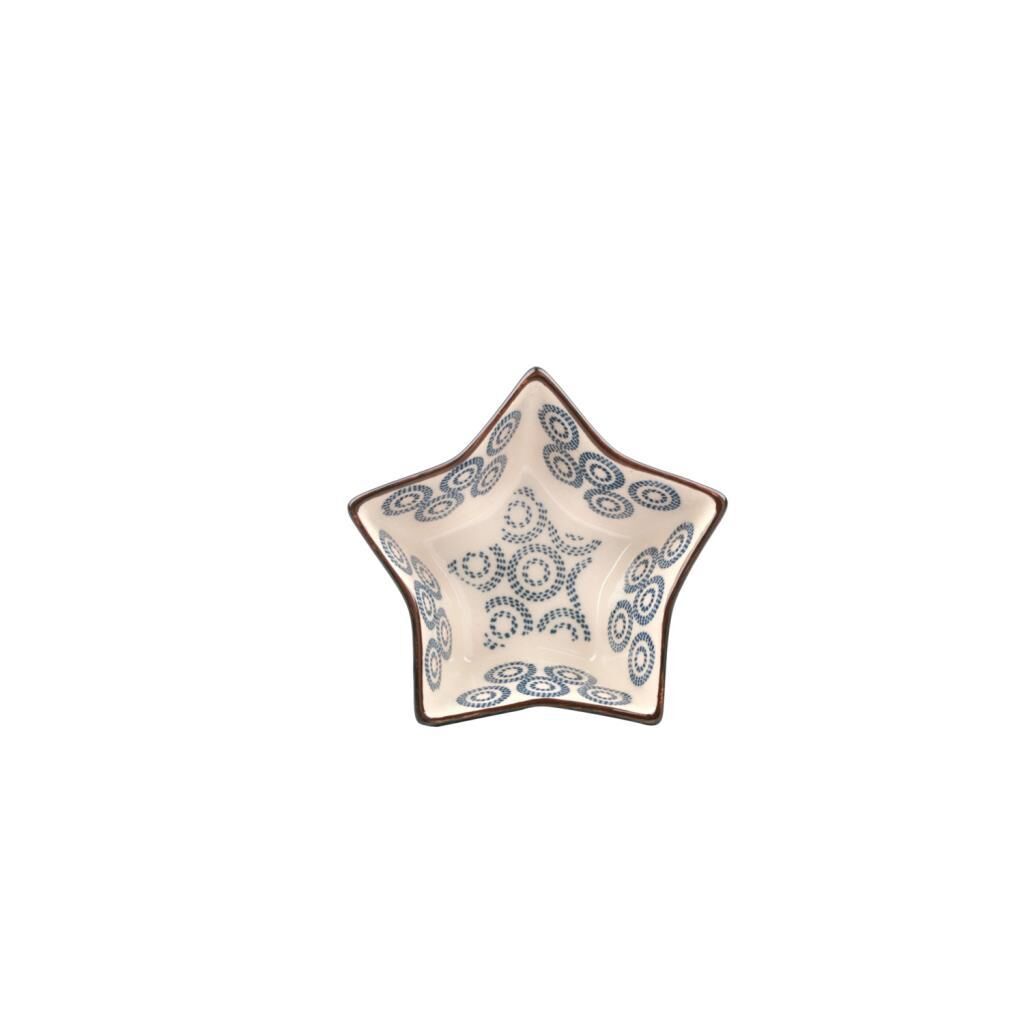 ORIENT LACİVERT YILDIZ KASE 11CM