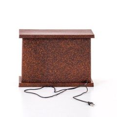 MİNİ LEDLİ KARE ŞÖMİNE 28X12X20CM