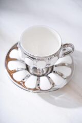 KARIUS GÜMÜŞ 6 KİŞİLİK TÜRK KAHVESİ FİNCANI