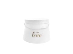 BEYAZ LOVE KONİK KUTU