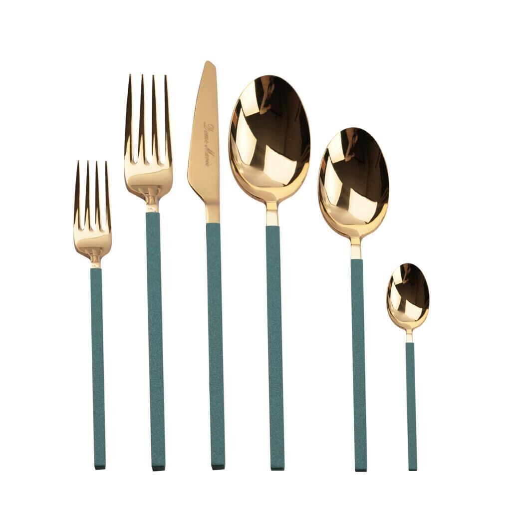 CARRE GREEN GOLD 36 PARÇA ÇATAL KAŞIK BIÇAK SETİ