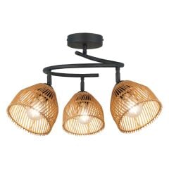 VADAR SİYAH 3'LÜ AVİZE 3XE27