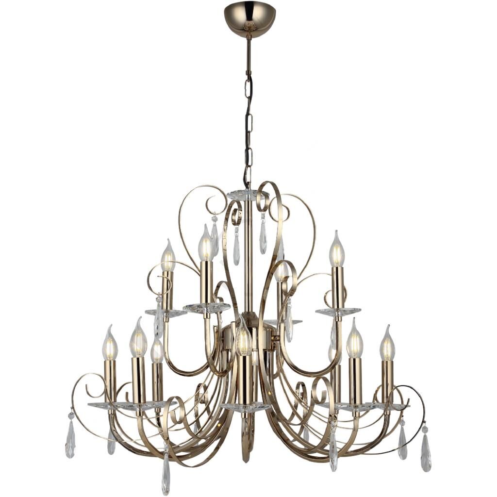 ELAMO ALTIN 8+4 MASAÜSTÜ AVİZE 12XE14