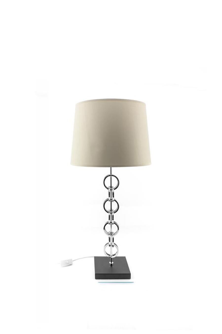 KREM GÜMÜŞ ABAJUR 72cm