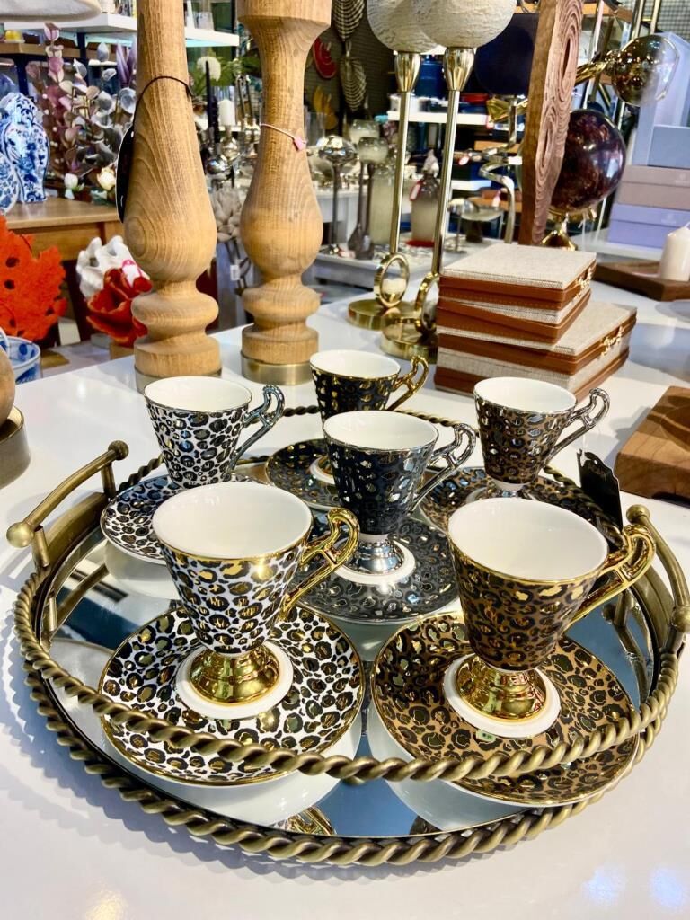 LEOPAR 6 KİŞİLİK TÜRK KAHVESİ FİNCANI