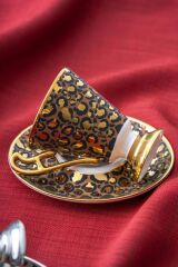LEOPAR 6 KİŞİLİK TÜRK KAHVESİ FİNCANI