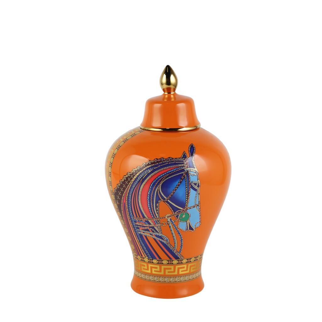 TURUNCU ATLI KÜP/DEKOR 19X19X35CM