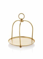 BRASS PİRİNÇ SUNUM&SERVİS TEPSİ 17X18CM
