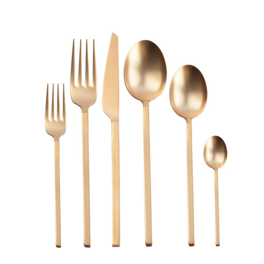 CARRE MAT GOLD 36 PARÇA ÇATAL KAŞIK BIÇAK SETİ