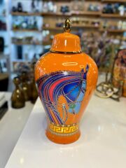 TURUNCU ATLI KÜP/DEKOR 25X25X48CM