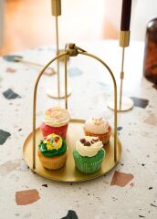 BRASS PİRİNÇ SUNUM&SERVİS TEPSİ 26X21CM