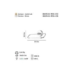 MEDEL 35'LİK LEDLİ ESKİTME APLİK 5W 3000K