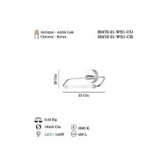 MEDEL 35'LİK LEDLİ ESKİTME APLİK 5W 3000K