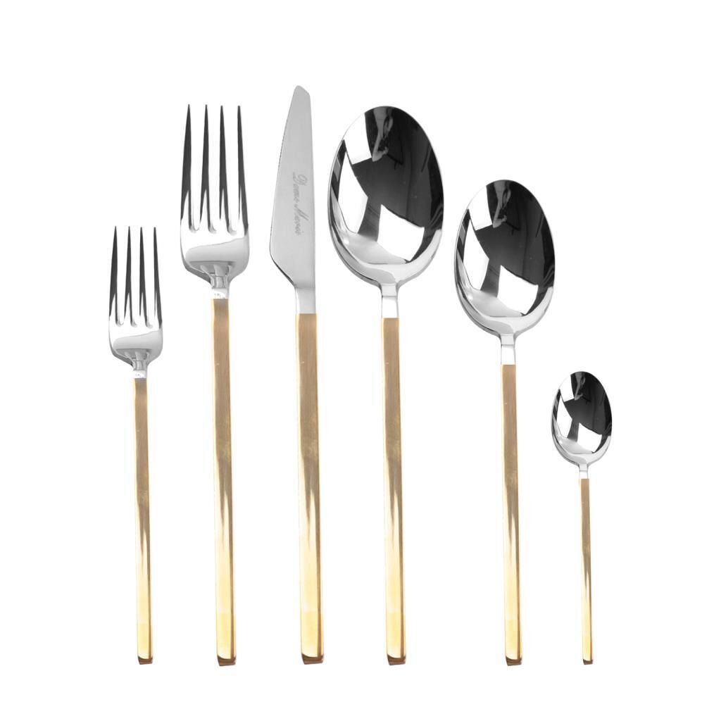 CARRE SILVER GOLD 36 PARÇA ÇATAL KAŞIK BIÇAK SETİ