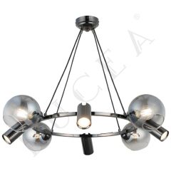 ZERDE 4+4 KOBALT AVİZE 4XGU10+4XE27