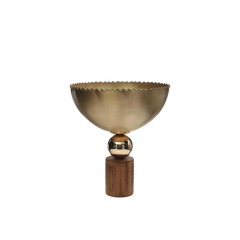 AHŞAP AYAKLI ALTIK DEKORATİF KASE 30CM